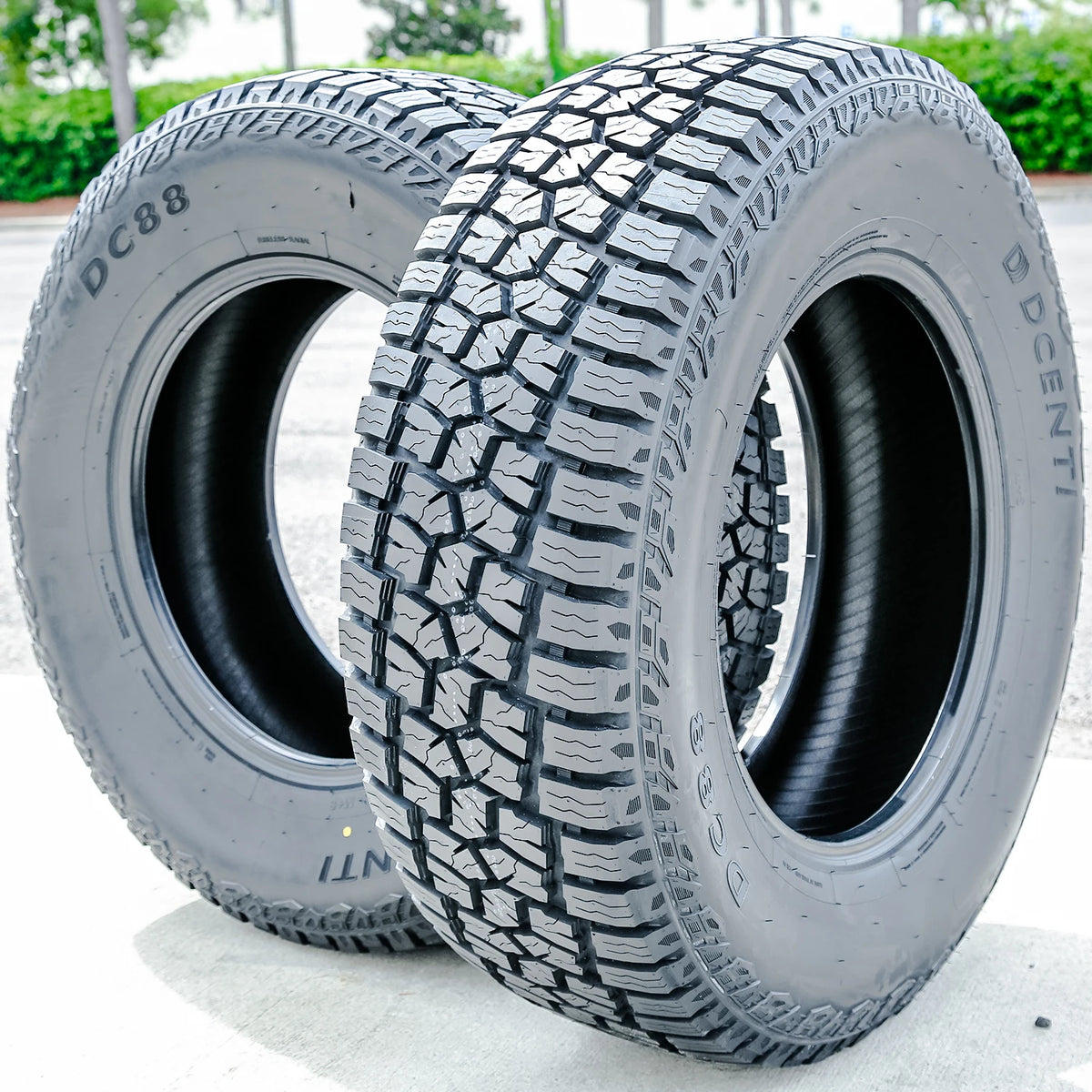 2 Dcenti DC88 AT 35X12.50R18 123R E 10 Ply A/T Tires 40k Mi Warranty 500AA