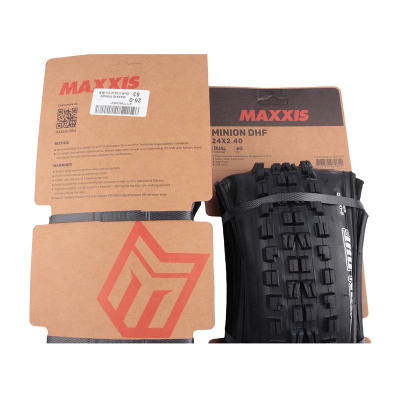 MAXXIS MINION DHR Ⅱ/DHF Children's Off-road Tubeless Mountain Bike Tires Downhill XC 20 Inch 24 Inch Mountain Bike Tires