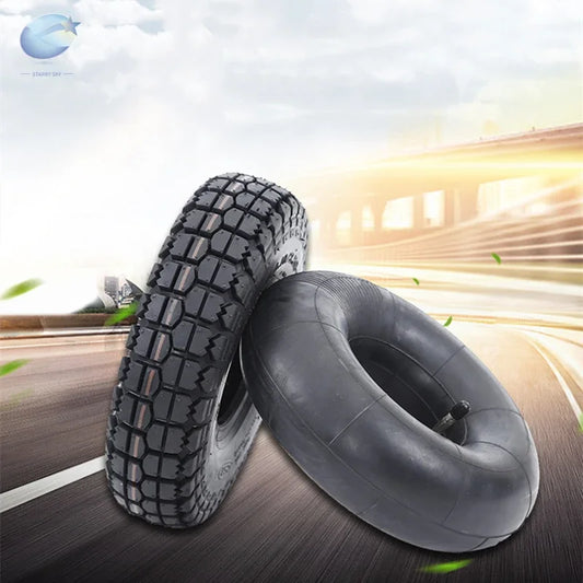 4.10/3.50-4 Pneumatic Air Filled Hand Truck All Purpose Utility Tire 410/350-4 ATV Quad Go Kart 47cc 49cc Chunky 4" scooter tire