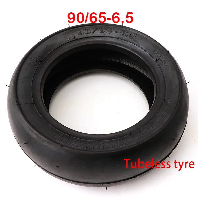 90/65-6.5 Front 110/50-6.5 Rear Tubeless Tire for 47cc 49cc Mini Pocket Bike Small Sports Car Motorcycle Accessories Slick Tire