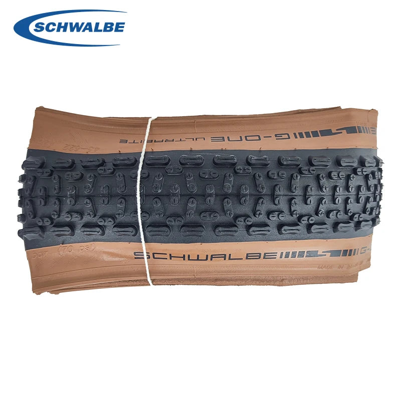 SCHWALBE Original G-ONE ULTRABITE 700x45c Brown Sidewall Tubeless Folding Tire for XC Gravel Bike Touring Bicycle Cycling Parts