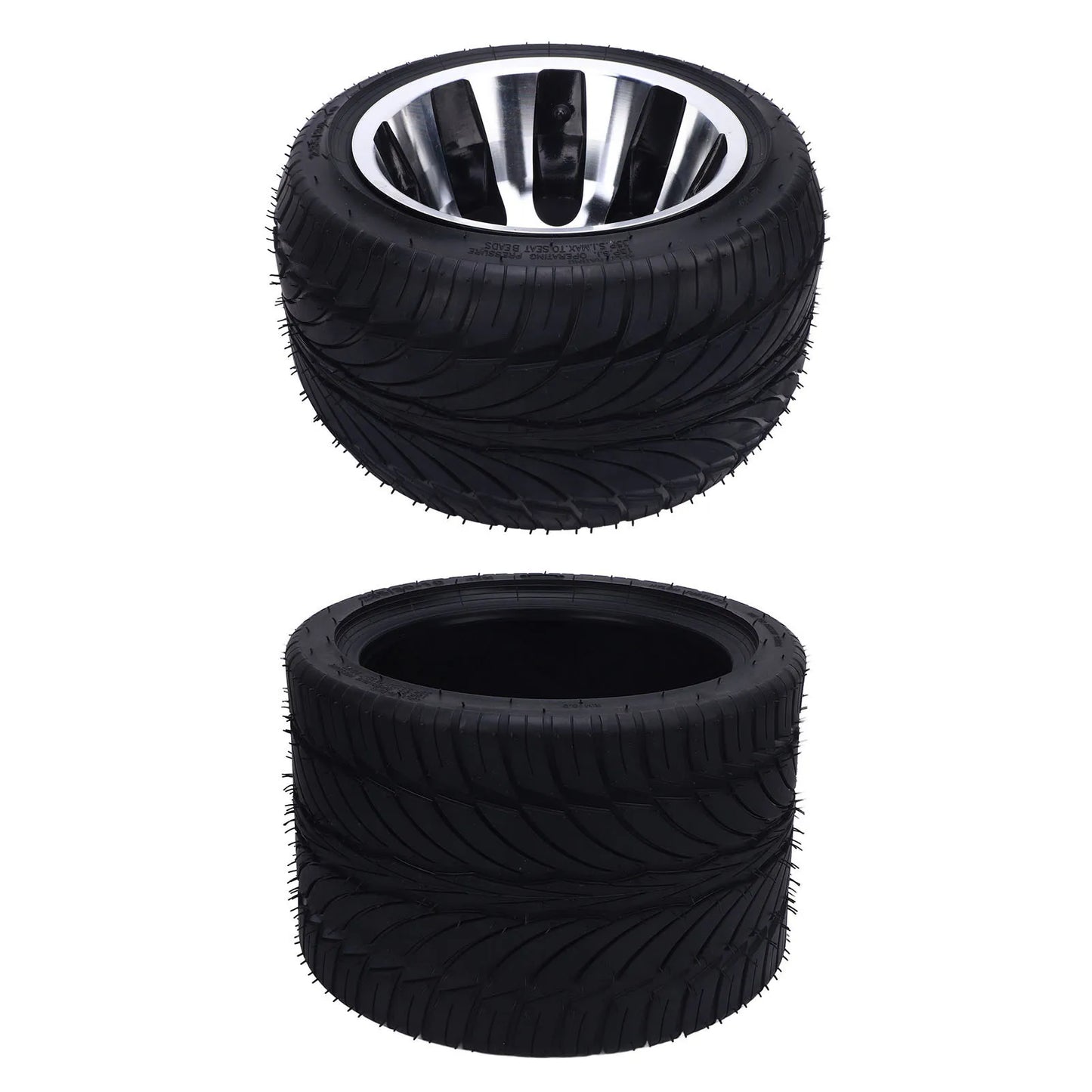 10 Inch 235/30-10 Tire Go Kart Tire All Terrain Multifunction Excellent Traction Rubber for ATV UTV Go Kart Golf Cart Lawn Mower