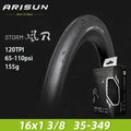 CHAOYANG ARISUN R1 Original 16x1 3/8 Small Wheel Tire 35-349 for Brompton 16 inch Puncture-resistant BMX Folding Bike Tire