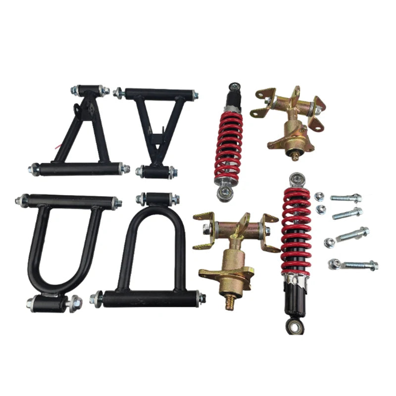 220mm Front Suspension Upper/ Lower Swingarm Assembly Fits ATV Quad Bike Go Kart, High Performance