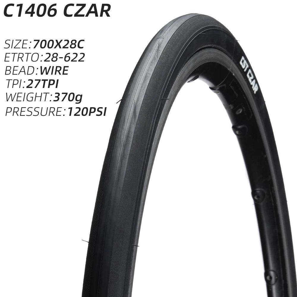 700C 622 CST C1406 CZAR ROAD BICYCLE TIRE 23C 25C 28C BIKE TYRE WIRE BEAD