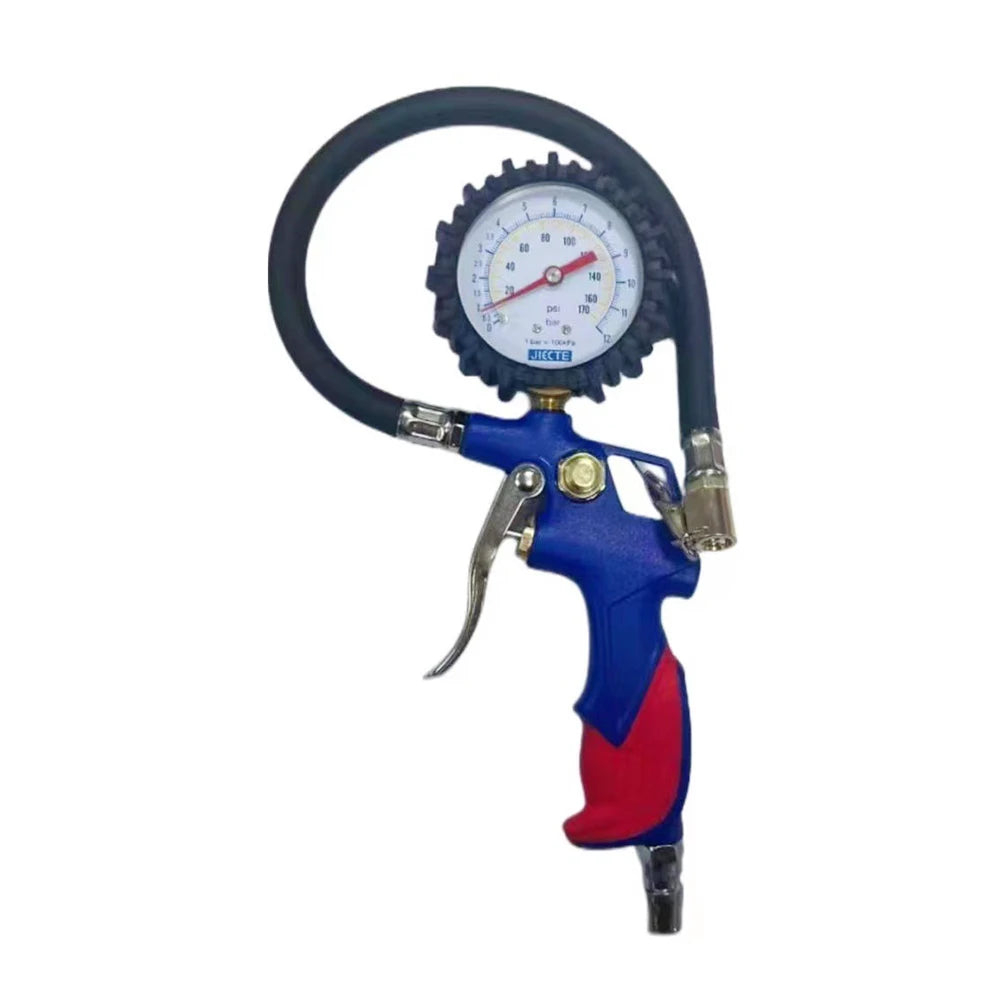 Tire Inflator with Pressure Gauge Mechanical Pointer Tire Pressure Gauge Strong Wear Resistance Easy to Use  for Car Truck