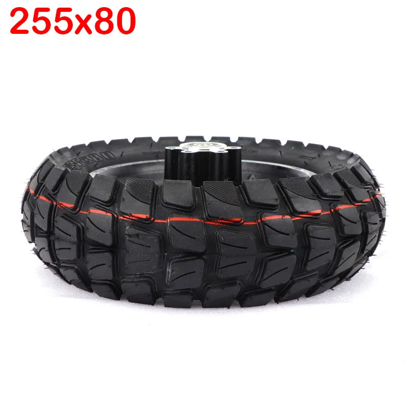 10 Inch TUOVT Tire for Speedual Grace 10 Zero 10X Kugoo M4 Pro Tire 10x3 Inch Off-Road Inside Outside Tire Wheel Hub 255x80