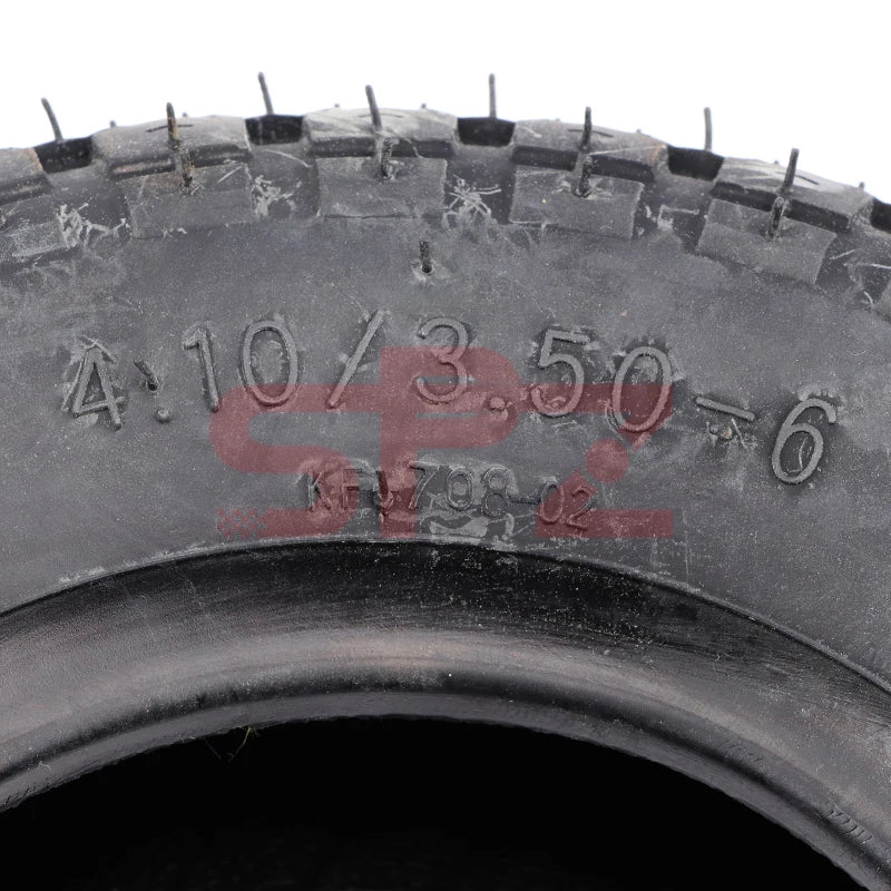4.10/3.50-6 Inner and Outer Tire Elderly Scooter for 6 Inch 49cc Mini Quad Dirt Bike Scooter ATV Buggy Gas Scooter Wheelbarrow