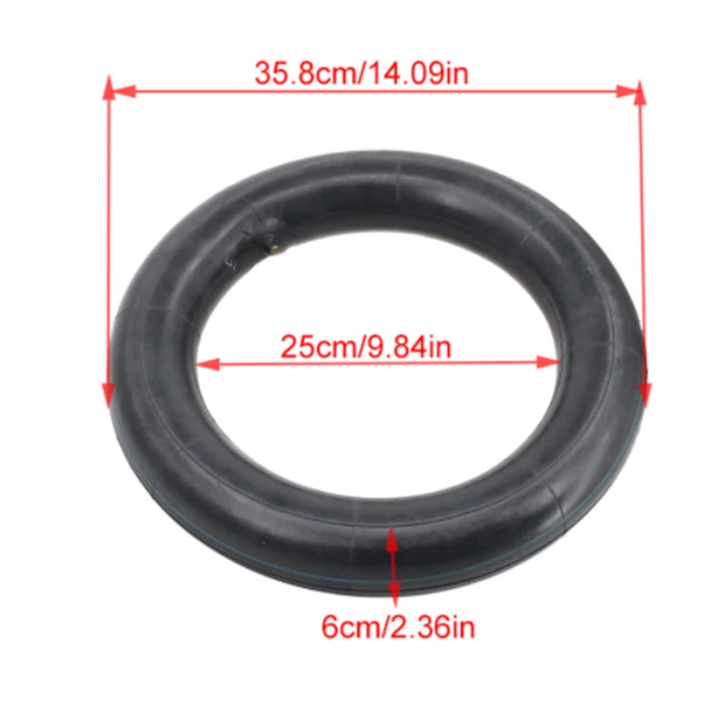 2pcs 3.00-10 Inner Tubes Straight Valve Stem For 10-Inch Inner Diameter Wheel Off-Road Tires