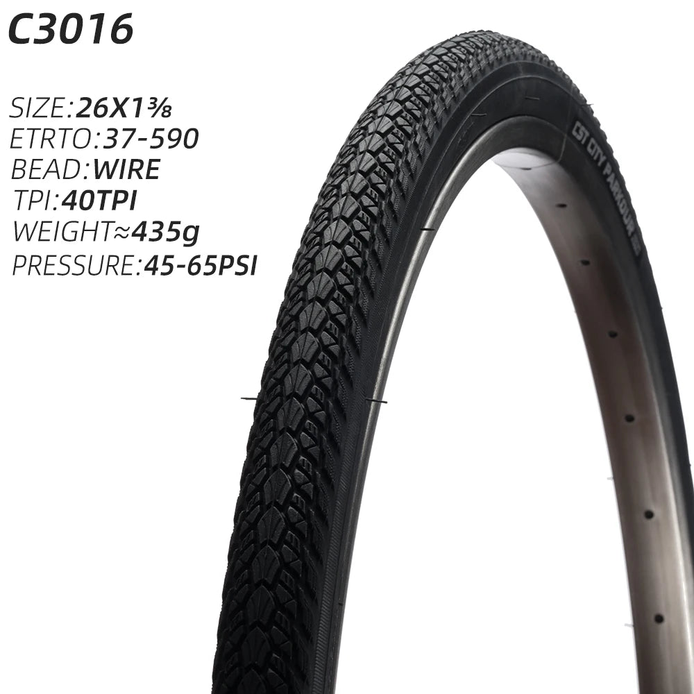 26X1⅜ 37-590 CST C3016 CITY BICYCLE TIRE BIKE TYRE  ALL SEASON