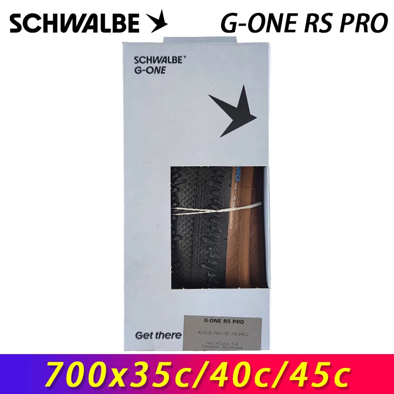 SCHWALBE Original G-ONE RS PRO 700x35c/40c/45c Tubeless Folding Tire for XC Race Gravel Bike Touring Bicycle Cycling Parts