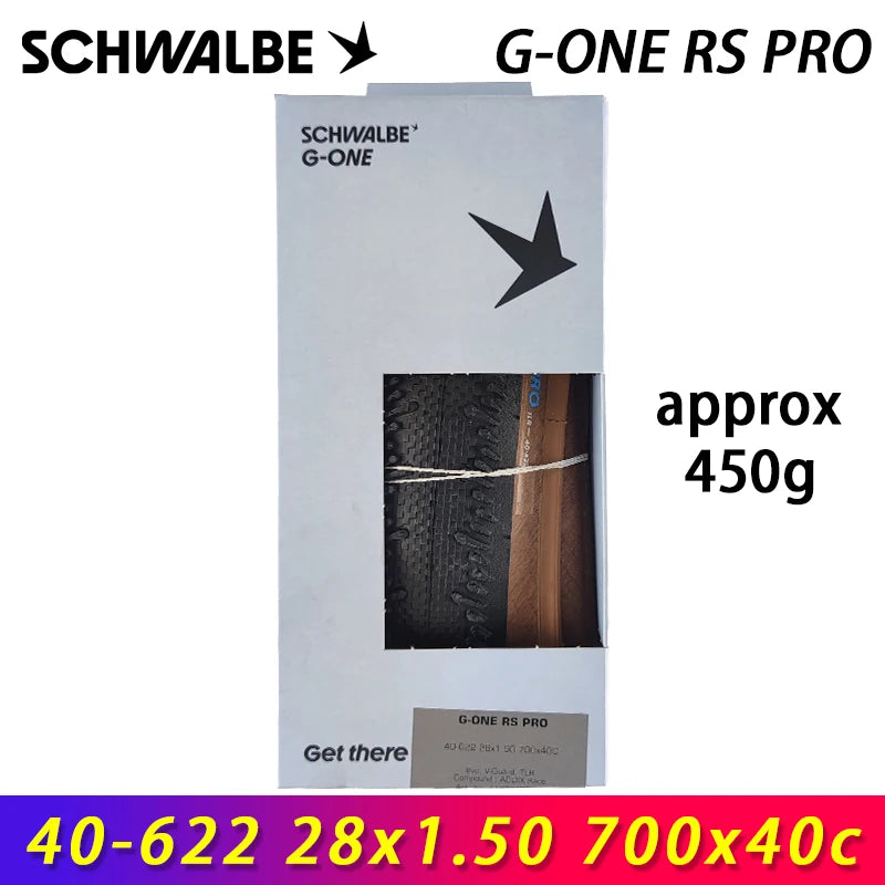 SCHWALBE Original G-ONE RS PRO 700x35c/40c/45c Tubeless Folding Tire for XC Race Gravel Bike Touring Bicycle Cycling Parts