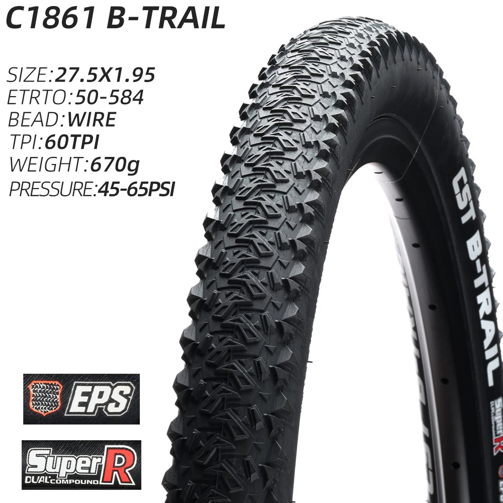 CST B-TRAIL C-1861 LIGHT WEIGHT XC MOUNTAIN BICYCLE TIRE MTB BIKE TYRE  26X1.95 27.5X1.95 C1861