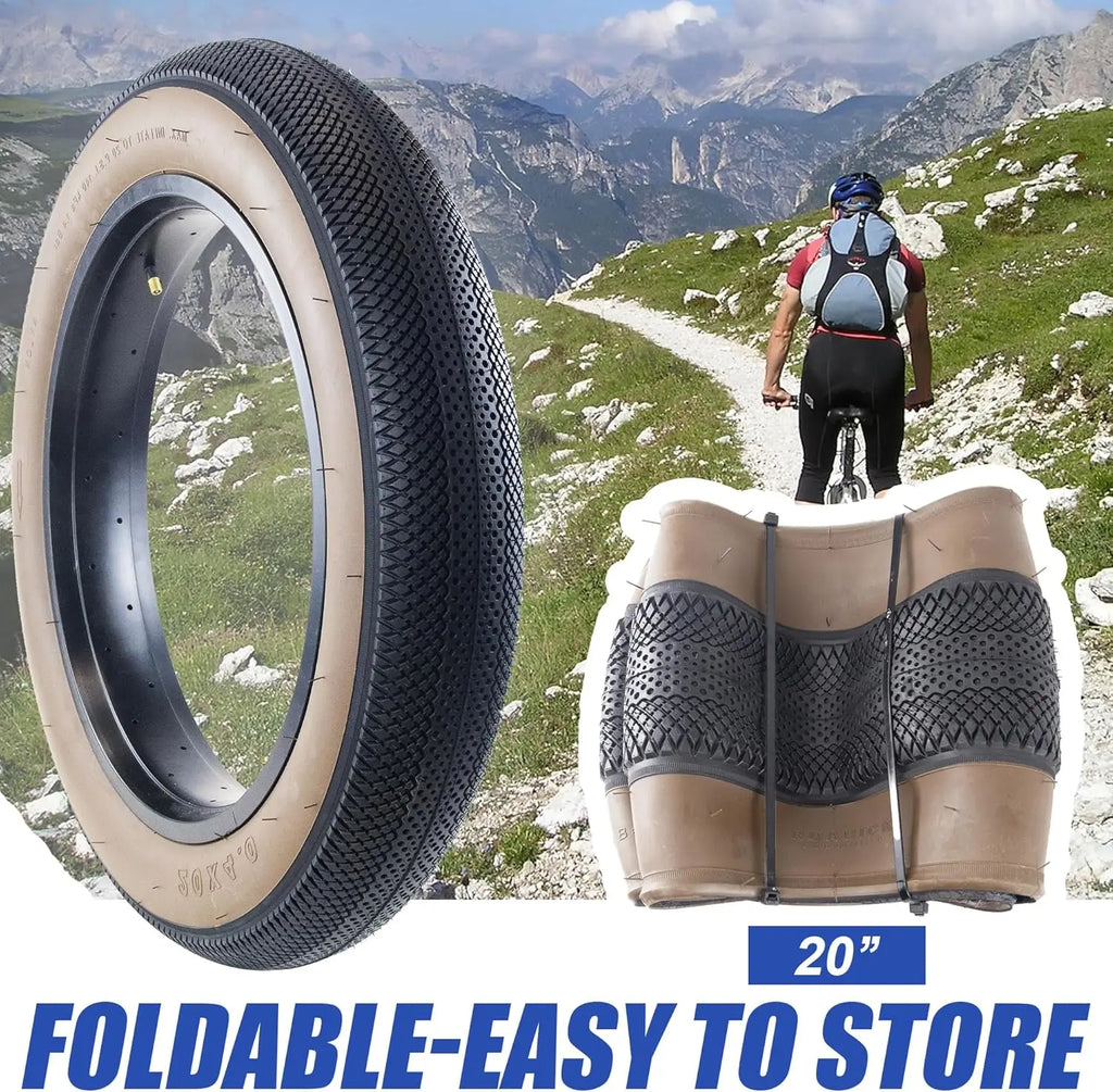 ZUKKA Fat Bike Tire 20/26x4.0 for Ebike Mountain Bike Heavy Duty High-Performance Wear-Resistant E-Bike Mountain Snow Bike Tire