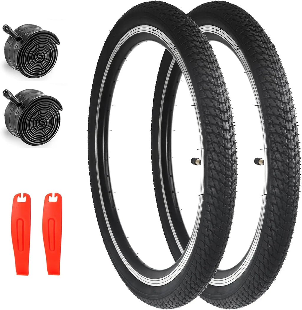 ZUKKA 16 Inch 16x1.75 Bicycle Tire Set Anti-Slip Wear-Resistant Puncture Proof for Kid & Toddler Bikes