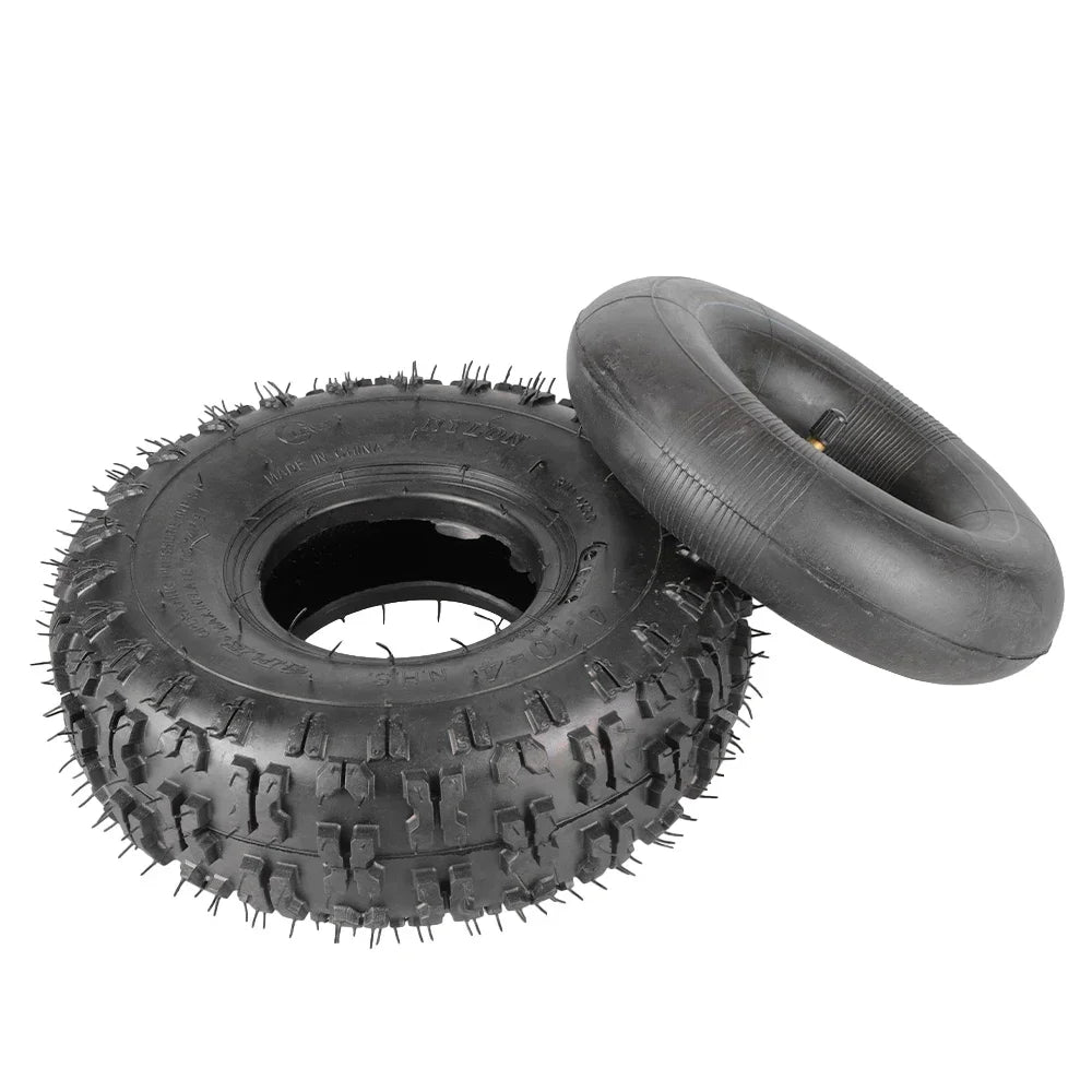 4.10/3.50-4 Tyre and Tube Sack Truck Wheels Replacement Pneumatic for Dirt Bike ATV UTV Garden Trolly Trolley Wheelbarrow