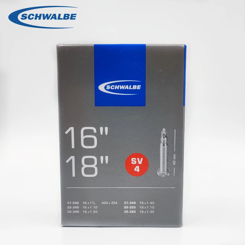 Schwalbe 16/18inch Bicycle Inner Tube 16" 18" for Bike Inner Tube 16x1 3/8 -18x1 1/8 AV4 SV4 Cycling Bicycle Tube Parts