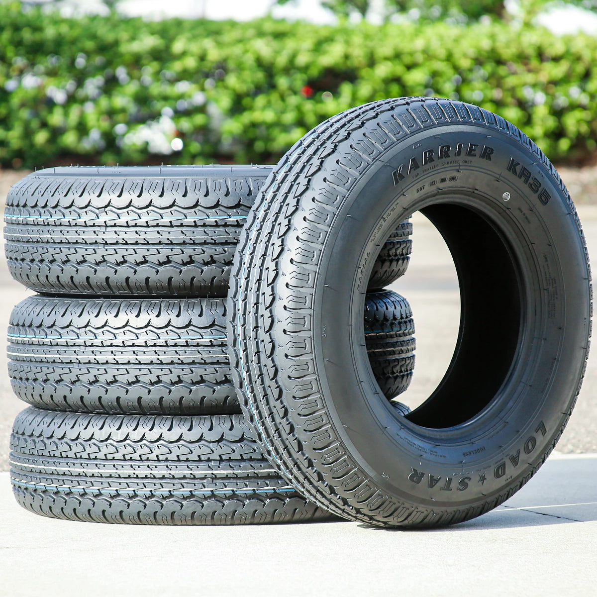 4 Tires Loadstar Karrier KR35 ST 205/75R15 Load D 8 Ply Trailer