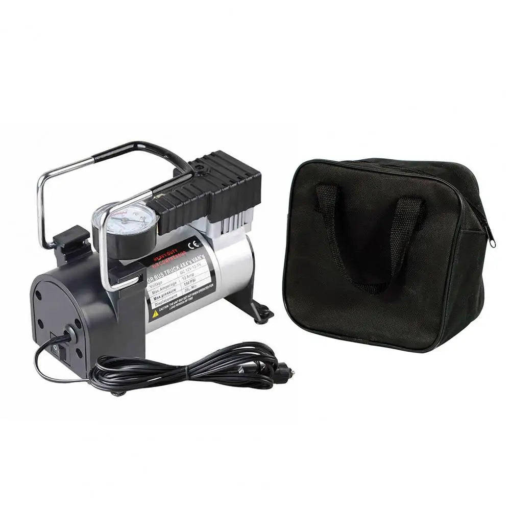 Tire Inflator Low Noise High-Pressure Automatic Charge And Stop Tire Air Refill Single Cylinder Car Electric Air Compressor