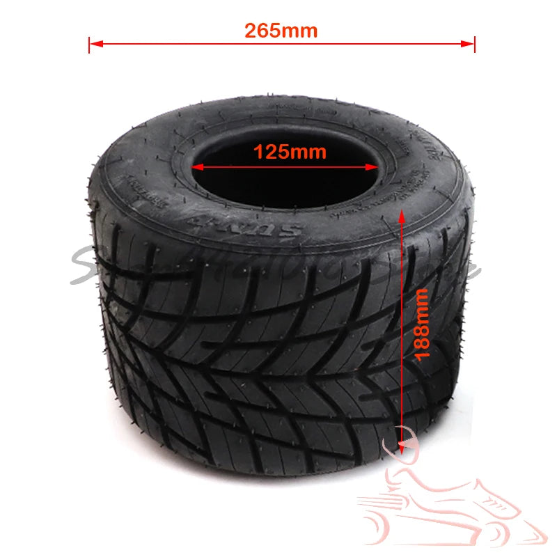 10x4.50-5 11x7.10-5 Inch Front and Rear Rain Tires Tubeless Tires for Off-road Drift Kart Tires Tubeless Tire Accessories