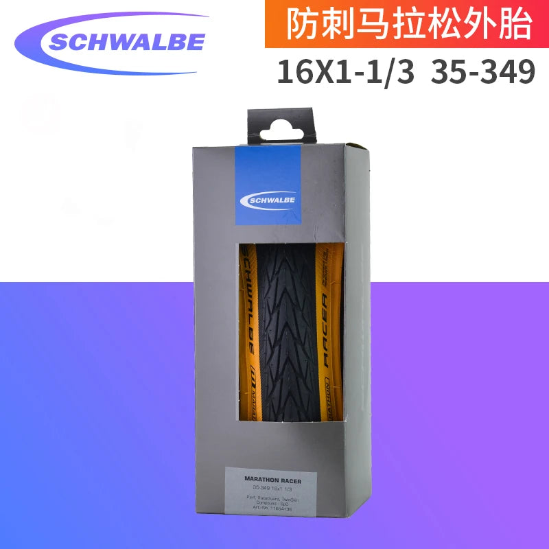 SCHWALBE Original Marathon Racer/One/Kojak Folding Tire 32-349/35-349 for Brompton Folding Bicycle BMX Bike Cycling Parts