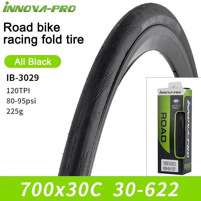 INNOVA Original 700C 700x25c/28c/30c Racing Folding Tire 120TPI for Road Bicycle Racing Bike IB-3029 Cycling Parts