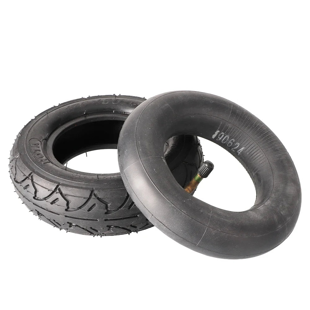 175x50 7-inch Inflatable Rubber Bent Valve Tire for Electric Scooter and Thickened Wear-resistant and Anti-slip Inner Tube Set