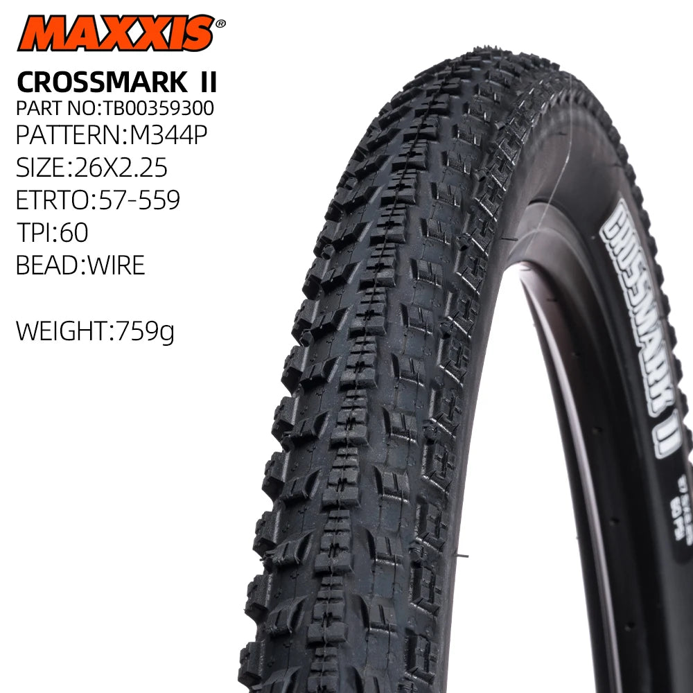 MAXXIS CROSSMARK II XC MOUNTAIN BICYCLE TIRE OF MTB BIKE TYRE 650B 29ER WIRE BEAD 27.5 29 INCHES