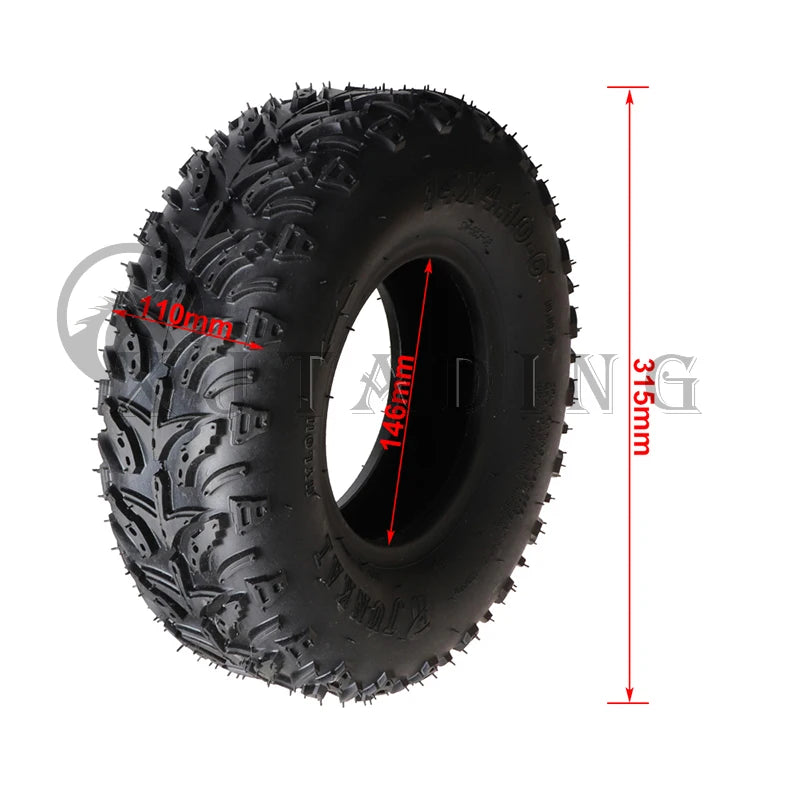 14 Inch Road Tubeless Tire 14x4.10-6 Vacuum Tyre For Fuel Electric 4 Racing Wheels Buggy Karting Car ATV QUAD Go kart Parts