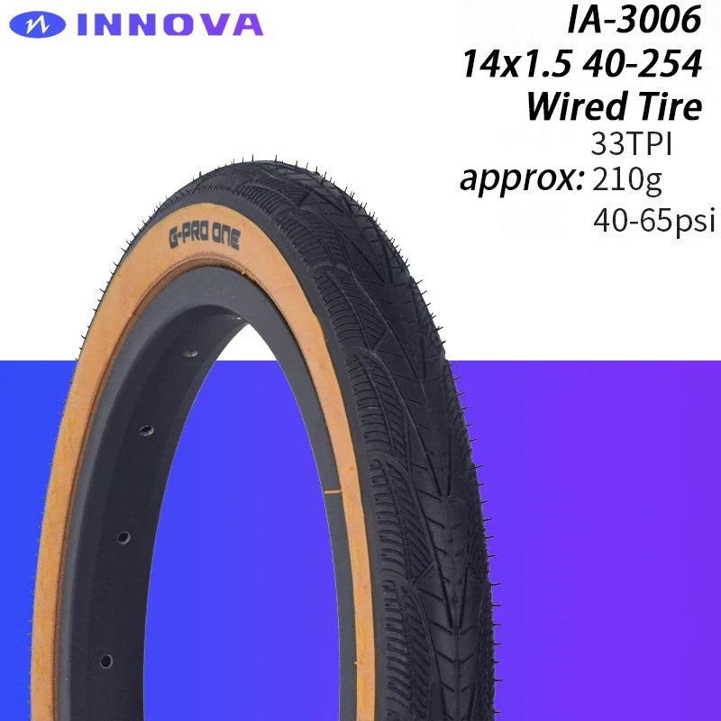 INNOVA Original 14x1.5 Folding Bicycle Folding/Wired Tires 14 inch 412 Small Wheel Bike Tire IA-3006/2084 Cycling Parts