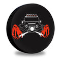 32 Inches Spare Tire Cover Universal Fit for Jeep Wrangler Rv SUV Truck Trailer Vehicles Back Wheel Cover Storage Bag Protector