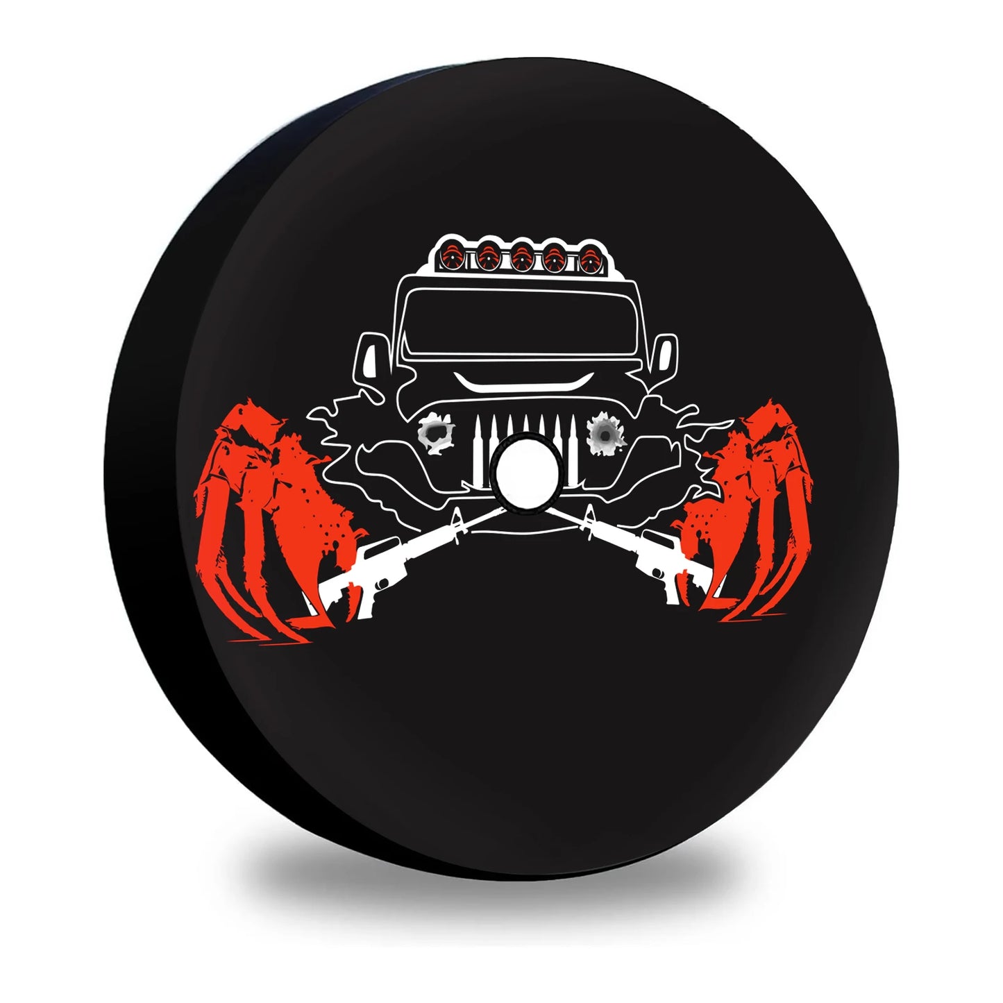 32 Inches Spare Tire Cover Universal Fit for Jeep Wrangler Rv SUV Truck Trailer Vehicles Back Wheel Cover Storage Bag Protector