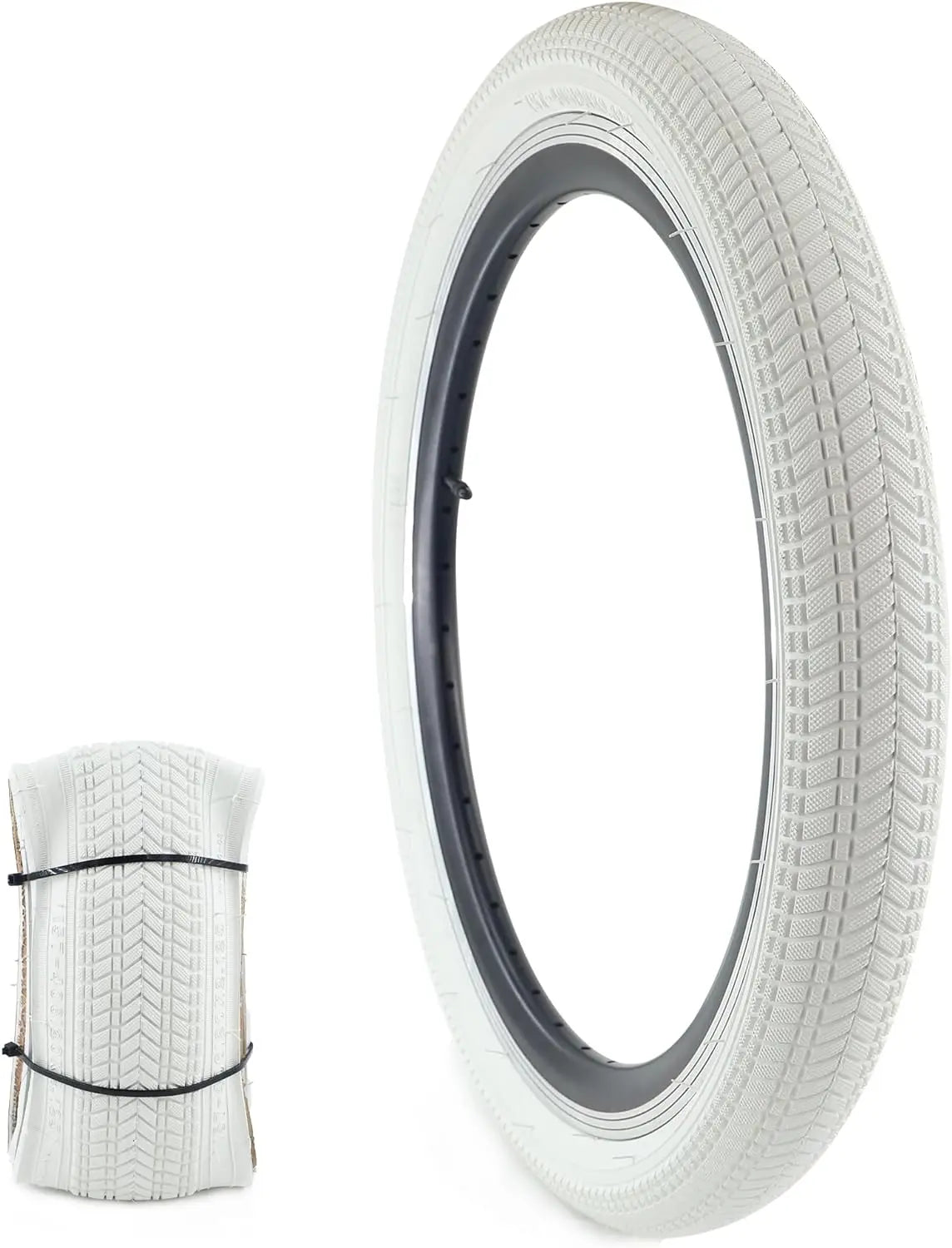 ZUKKA 1 Pack 20x2.125 Kid Bike Tire Anti-Slip Wear-Resistant 4 Colors Available for Child Bicycles Daily Riding