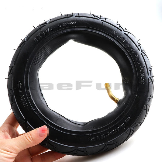 8x1 1/4 Pneumatic Wheel Inner Tube 8" Air Wheel Outer Tire 8x1.25 Inflatable Tyre with Inner Tube 200mm Scooter Tire