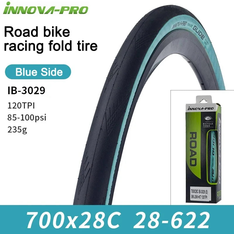INNOVA Original 700C 700x25c/28c/30c Racing Folding Tire 120TPI for Road Bicycle Racing Bike IB-3029 Cycling Parts