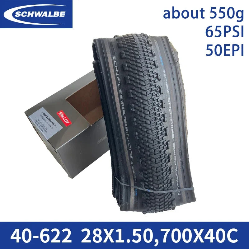 SCHWALBE Original G-ONE OVERLAND 365 Tubeless Bicycle Tire for The All-Season Gravel MTB XC Off-Road Bike Cycling Parts