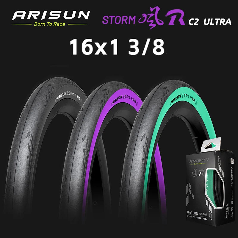 CHAOYANG ARISUN R1 Original 16x1 3/8 Small Wheel Tire 35-349 for Brompton 16 inch Puncture-resistant BMX Folding Bike Tire