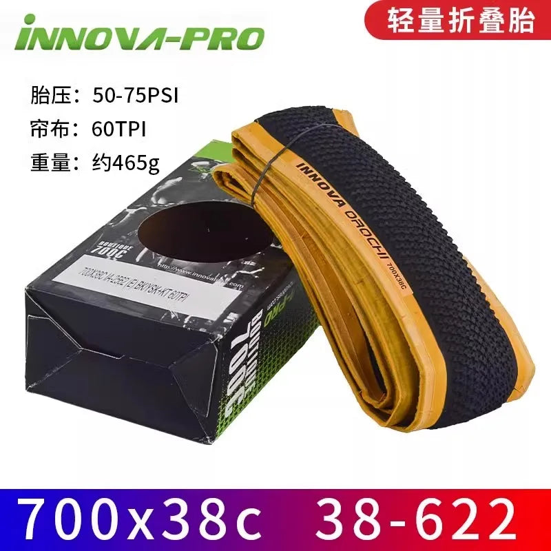 INNOVA Orochi IA-2562 700x32c/35c/38c Gravel Bicycle XC Off-Road MTB Bike Folding Tires 60-95 PSI Cycling Parts