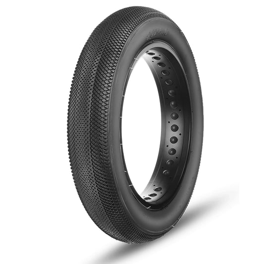 EBike Fat Replacement Tire 20x4.0 Inch Black High-Performance Wear-Resistant Folding Fat Tire for Electric Urban Mountain