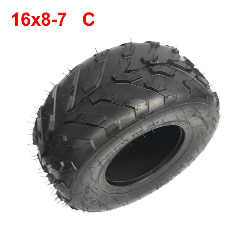 ATV 16X8-7 Vacuum Tyre 16*8-7 Tubeless Tire For Go kart Quad Dirt Bike Lawn Mower Farm Vehicle Tool Vehicle Off-Road Tires