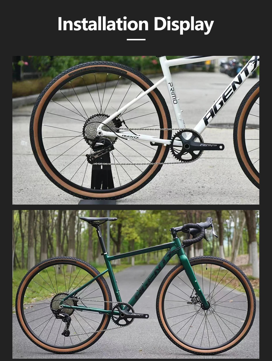 INNOVA Bicycle Tire Tube Puncture Protection Yellow Cyclocross Tire Road Tire 700×40C Tubeless Gravel Tire French Valve 1/2Pcs