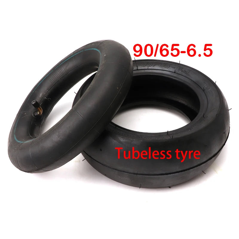 90/65-6.5 Front 110/50-6.5 Rear Tubeless Tire for 47cc 49cc Mini Pocket Bike Small Sports Car Motorcycle Accessories Slick Tire