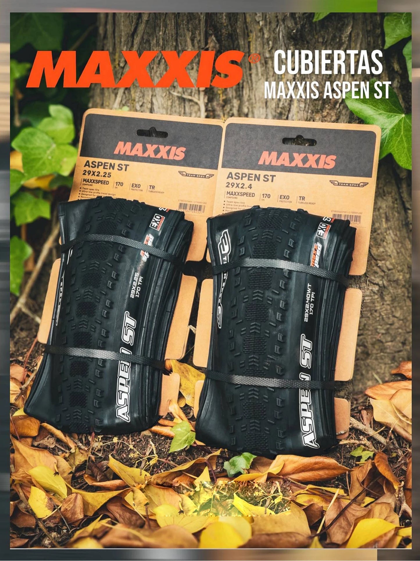 MAXXIS ASPEN Bike Tyre Folding Anti Puncture Tubelss Bike Tire 29x2.1 29x2.25/2.4 Mountain Original XC Off-road Bicycle Tires