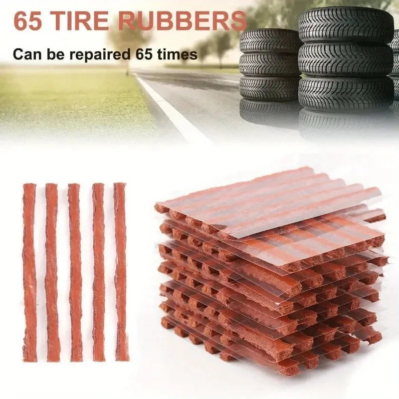 Tire Repair Kit Containing Glue Suits Bikes, Motorcycles, Cars, Trucks. Easy To Operate,Fixes Tire Damage For Safe Driving
