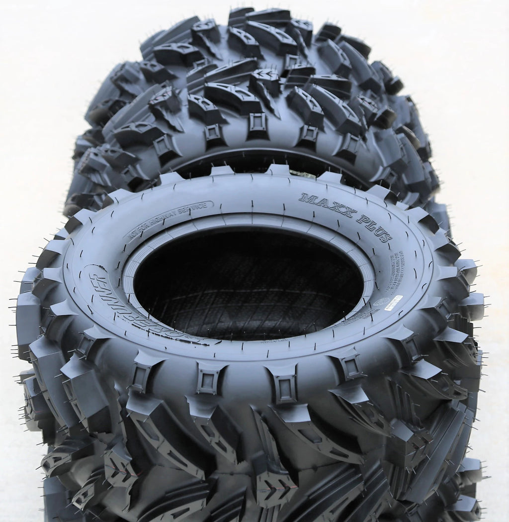 2 Forerunner Maxx Plus 27x12.00-12 27x12-12 27x12x12 60F 6 Ply Mud ATV UTV Tires