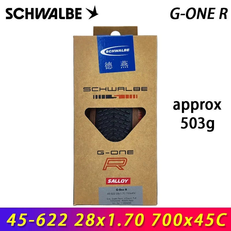 SCHWALBE Original G-ONE R PRO Tubeless Folding Tire 700x40c/45c/50c for Road Race Gravel Bike MTB Touring Bicycle Cycling Parts