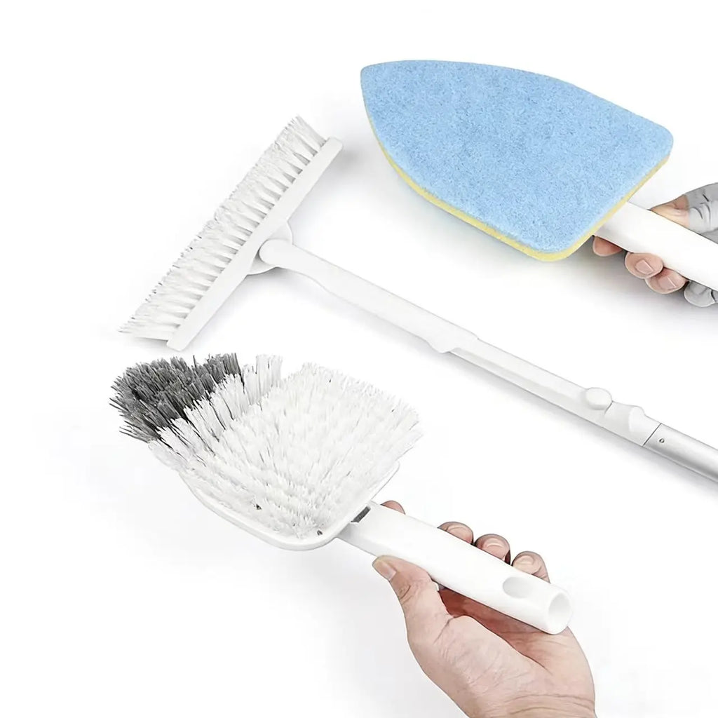 ZUKKA Multi-Function Aquarium Cleaner with 3 Replaceable Heads, Extendable Long Handle for Deep Tank Cleaning, Safe for Glass