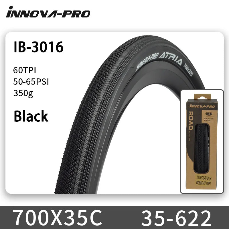 INNOVA-PRO Original 700x32c/35c Folding Tire 700c for XC Road Gravel Bicycle Lightweight Tires IB-3016 Cycling Parts