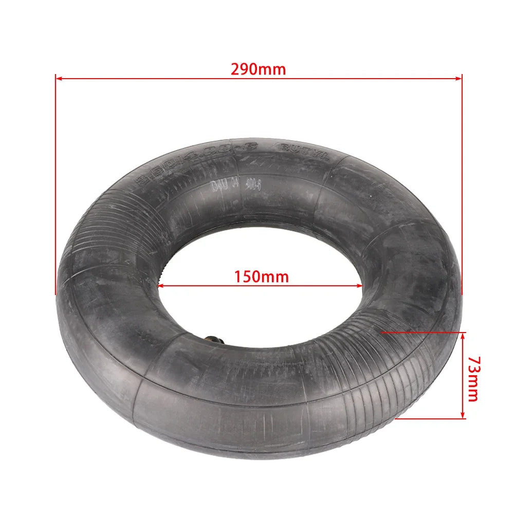 3.50/4.00-6 Inner Tube for Wheelbarrow Wheels Replacement Rubber Bent Valve Steml Lawn Mover Hand Trucks Trolley Accessories