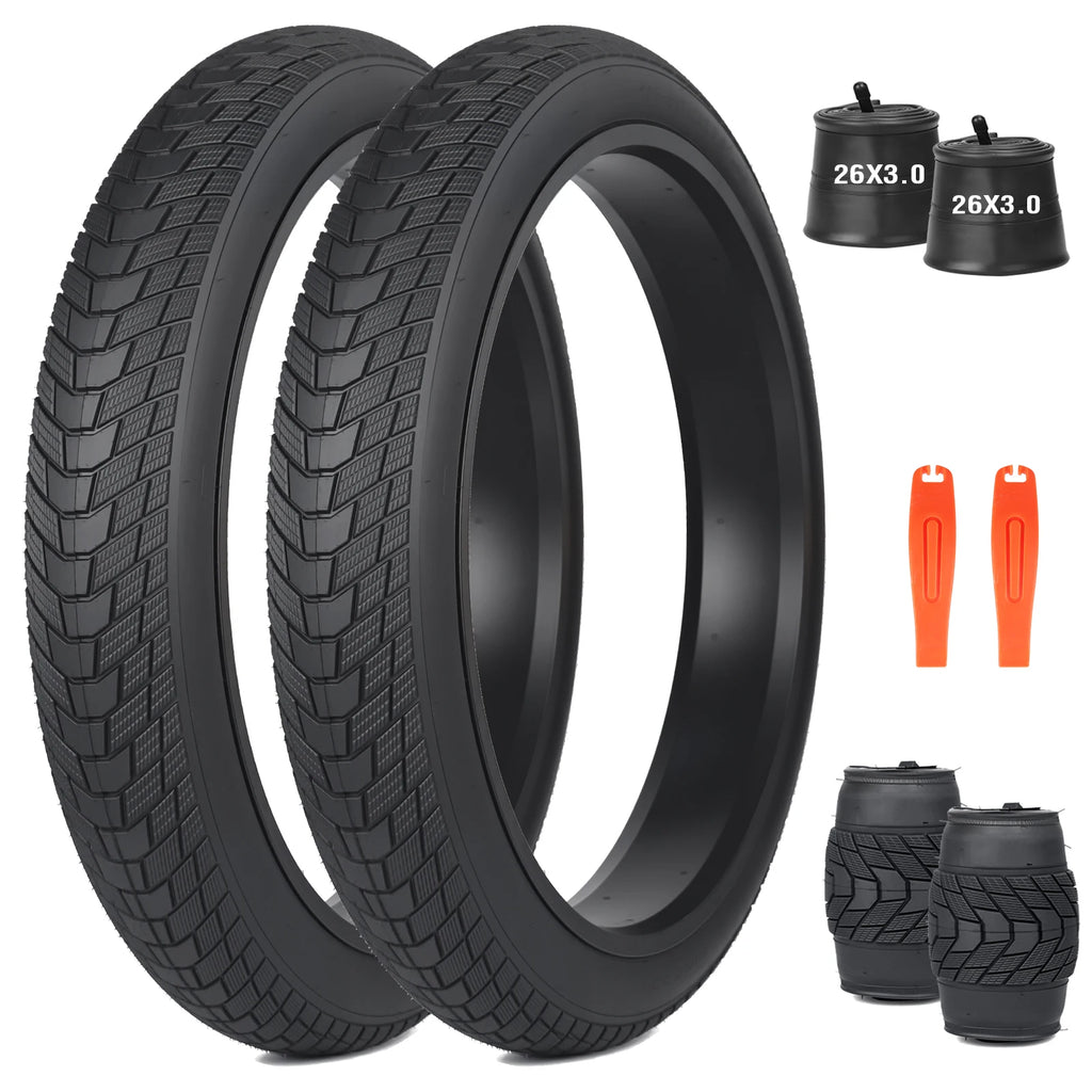 ZUKKA 26x3.0 (75-559) All-Terrain Tire: High-grip, Anti-slip, Wear-resistant. Fits Kids/Electric/Tricycles